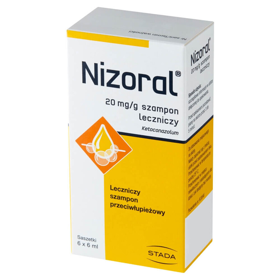 Nizoral 20 mg/g, shampoo antiforfora, 6 ml x 6 bustine