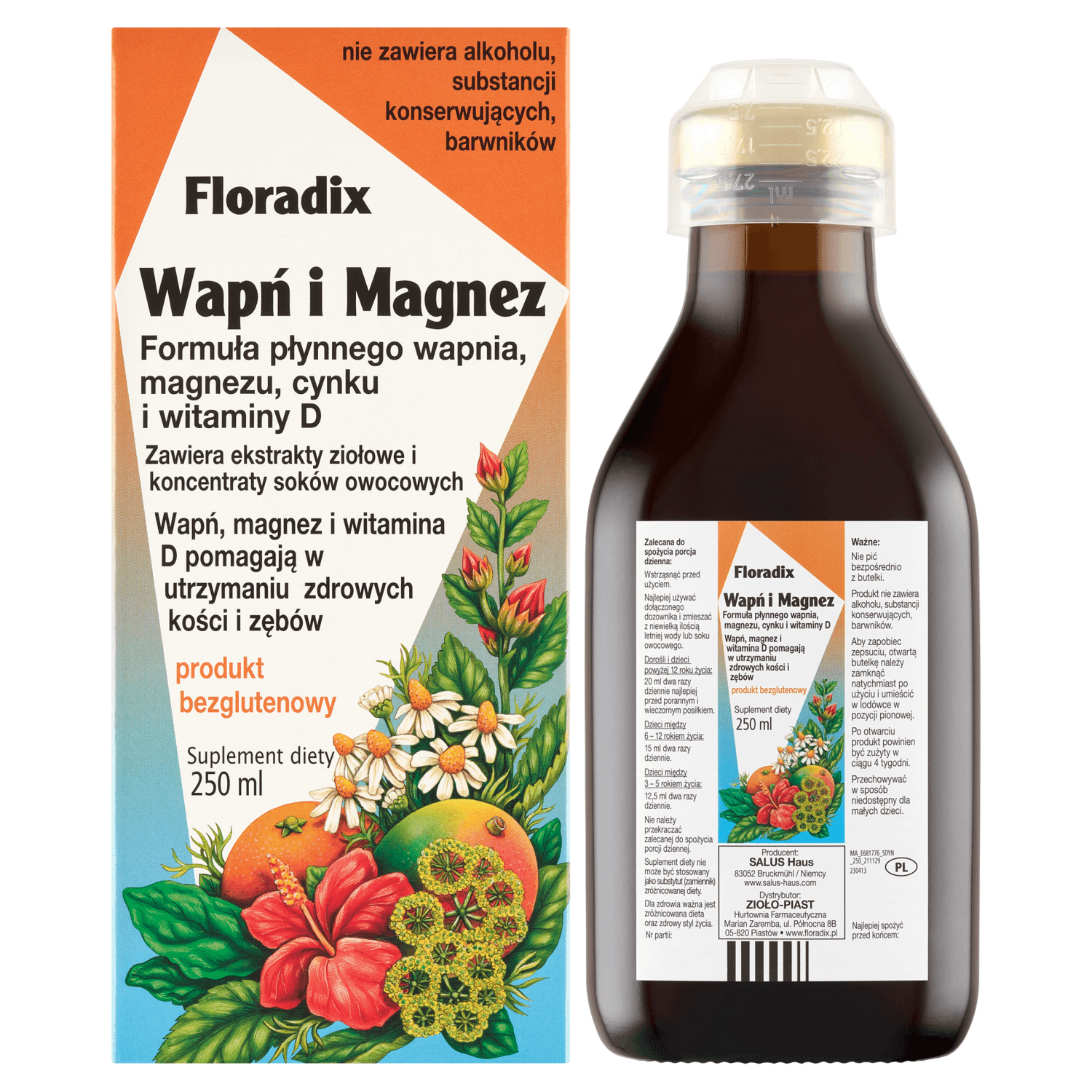 Floradix Calciu și magneziu, 250 ml