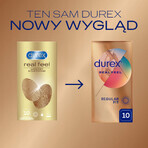 Durex Real Feel, prezervative netede fără latex, 10 bucăți