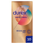 Durex Real Feel, prezervative netede fără latex, 10 bucăți