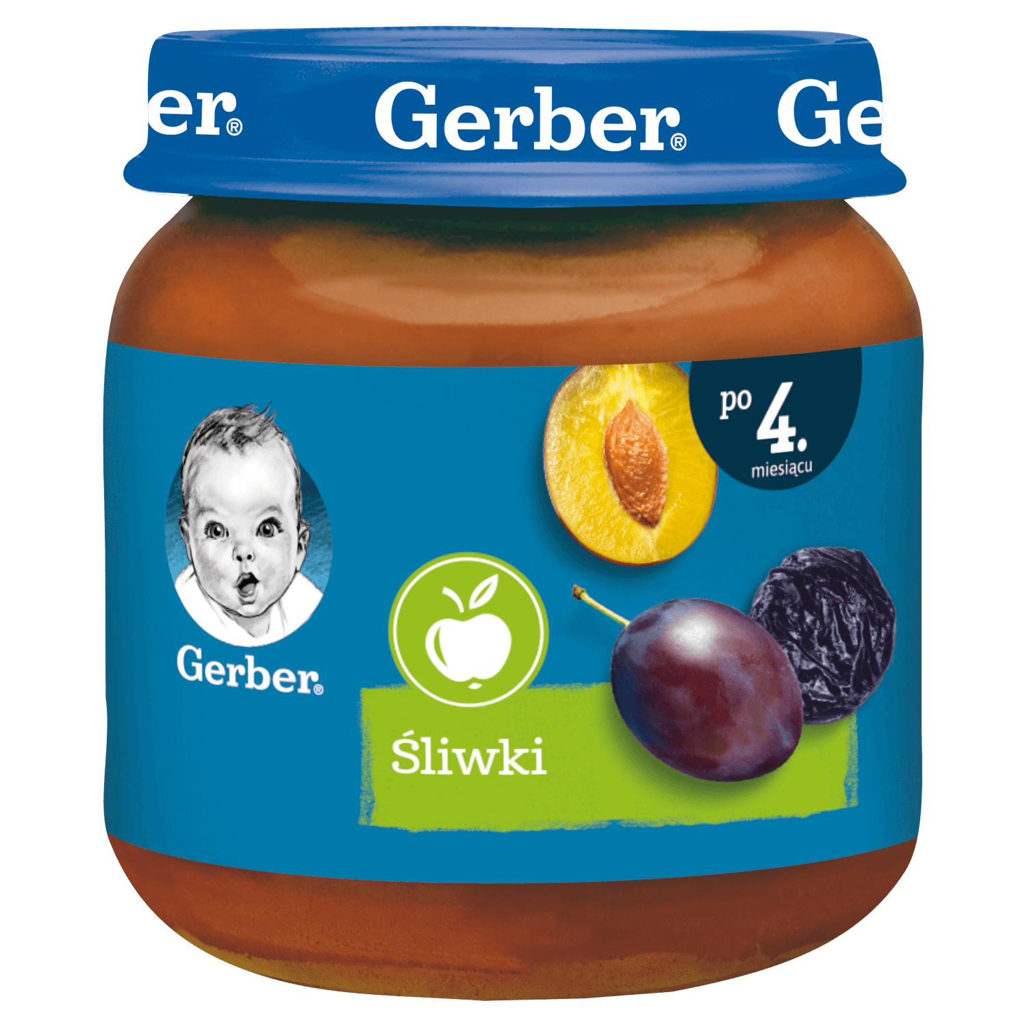 Desert Gerber, prune, după 4 luni, 125 g