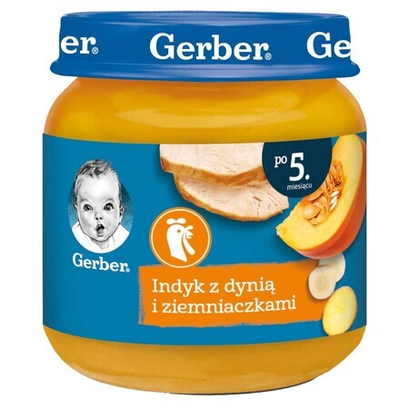 Gerber Lunch, turkey with pumpkin and potatoes, after 5 months, 125 g