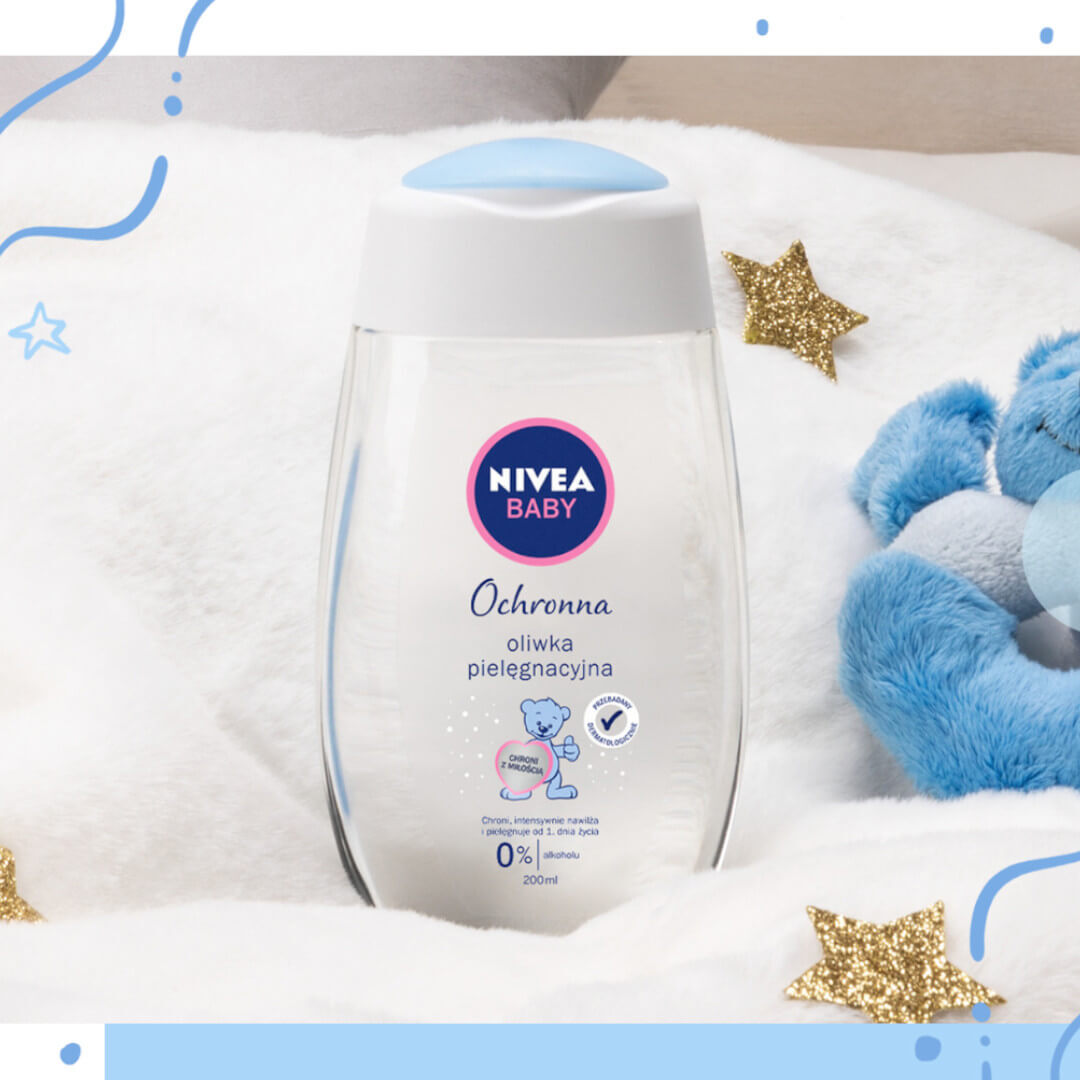 Nivea Baby, ulei protector pentru îngrijirea bebelușilor din prima zi, 200 ml