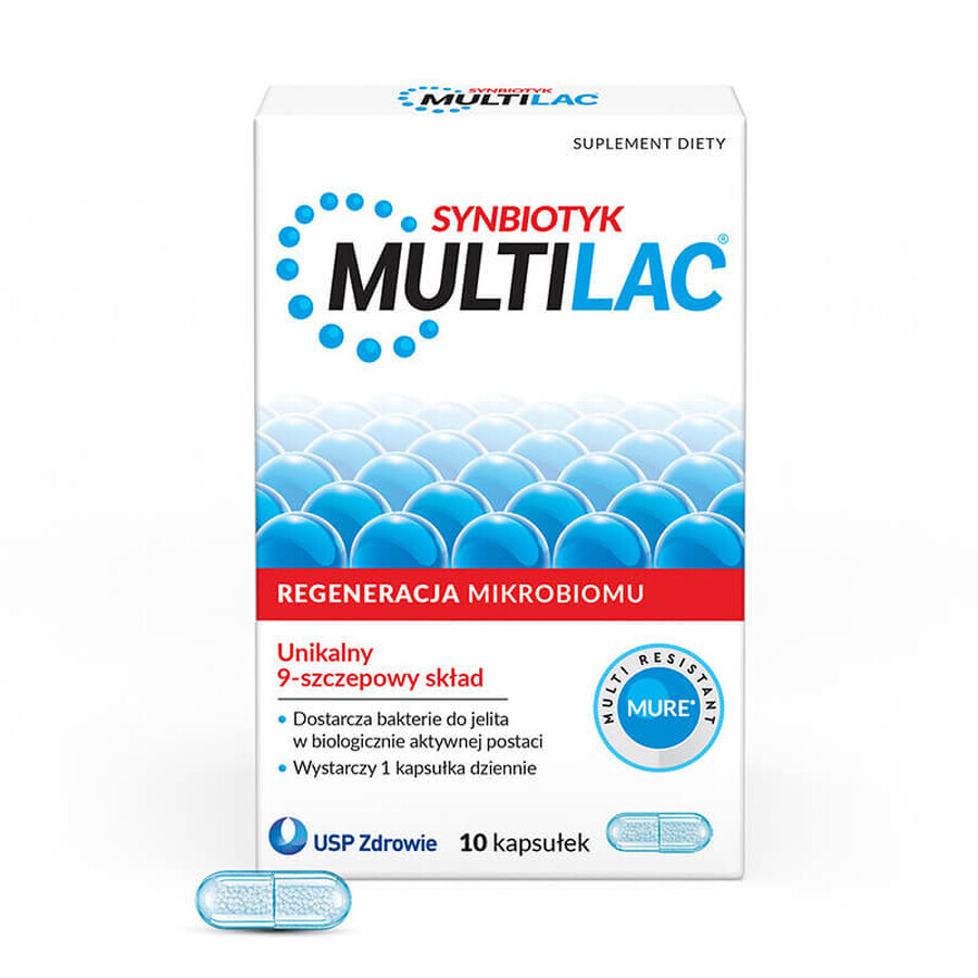 Multilac Synbiotic, 10 capsule