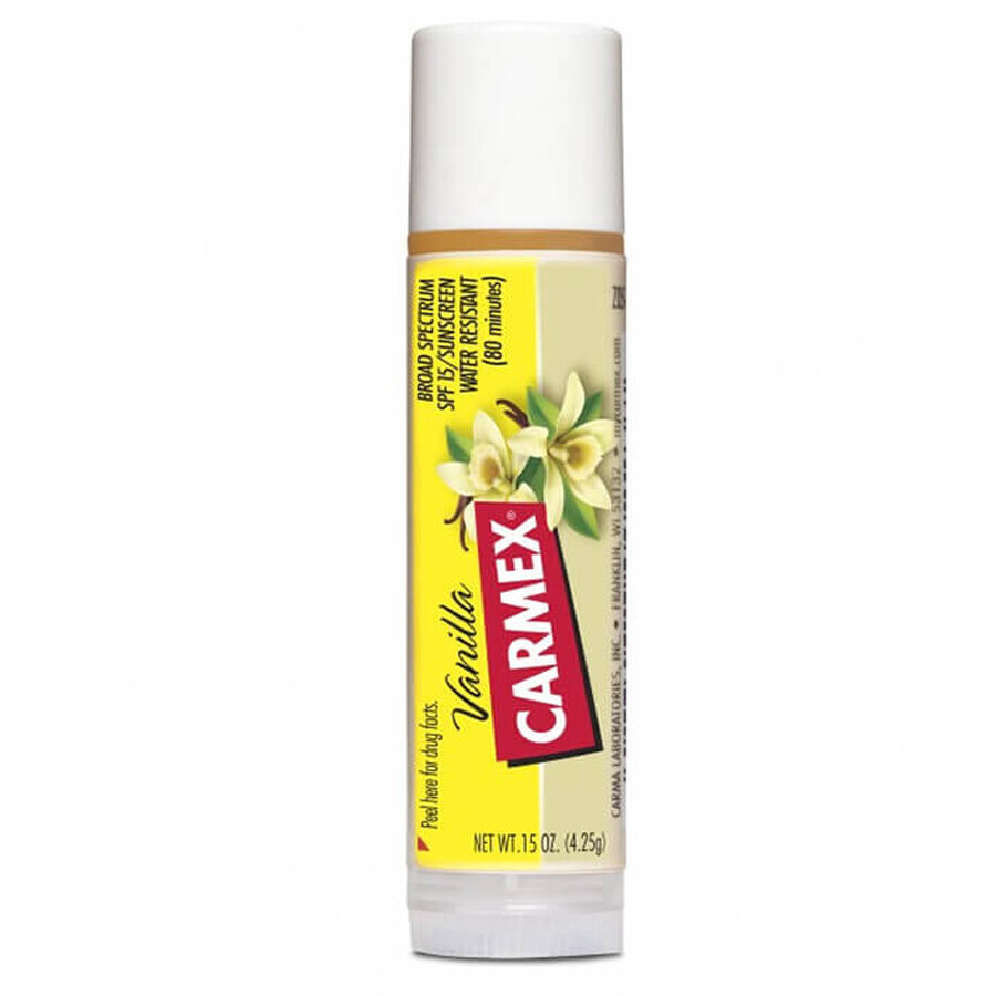 Carmex Vanilla, balsam de buze, stick, SPF 15, 4.25 g