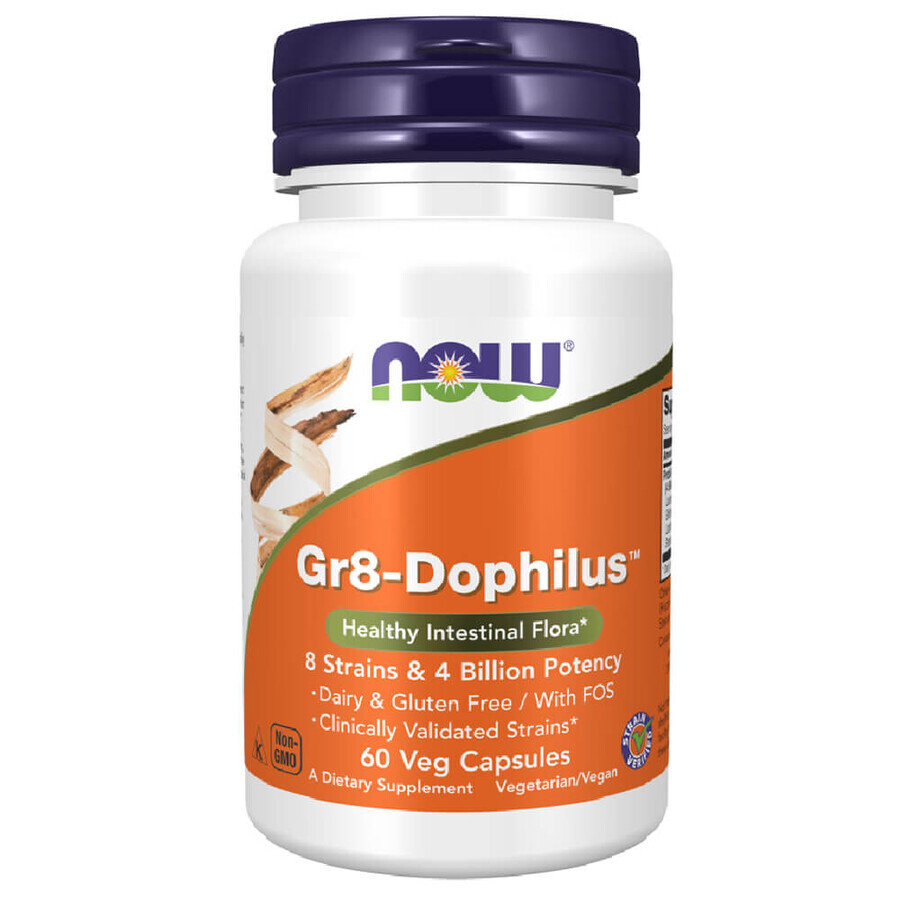 Now Foods GR-8 Dophilus, 60 capsule vegetali