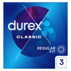 Durex Classic, prezervative clasice netede, 3 bucăți