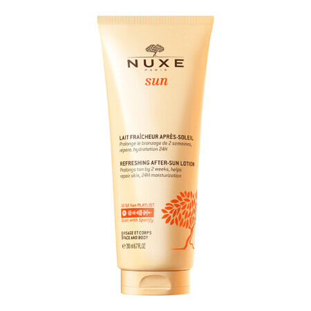 Nuxe Sun, bálsamo refrescante para después del sol para el cuidado del rostro y el cuerpo, 200 ml