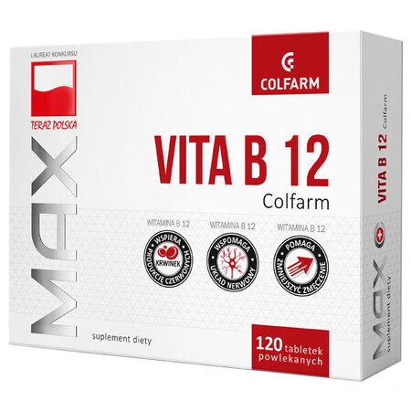 Max Vita B12, 120 comprimés