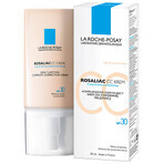 La Roche-Posay Rosaliac CC, crème de soin quotidienne corrective complexe, peaux sensibles, teinte universelle, SPF 30, 50 ml