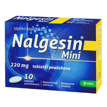 Nalgesin Mini 220 mg, 10 comprimate filmate