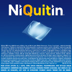 NiQuitin Transparent 21 mg/24 h, système transdermique, patch, 7 pièces