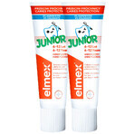 Elmex Junior, dentifrice avec aminofluorure, 6-12 ans, 2 x 75 ml (TWO pack)