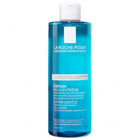 La Roche-Posay Kerium, șampon extrem de delicat pentru scalp sensibil, 400 ml