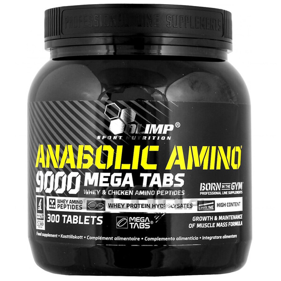 Olympus, Anabolic Amino 9000, 300 comprimés