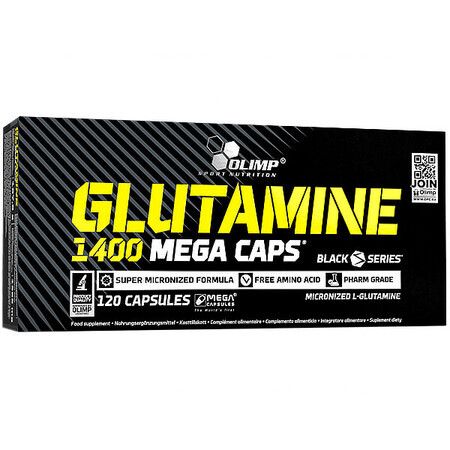 Olimp Glutamine 1400 Mega Caps, 120 capsule