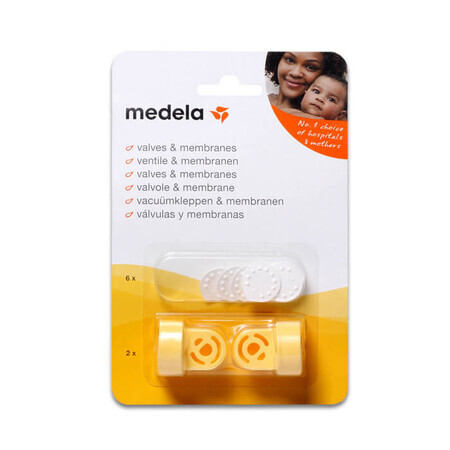 Medela, kit piese de schimb pentru pompa de sân, 2 valve + 6 diafragme