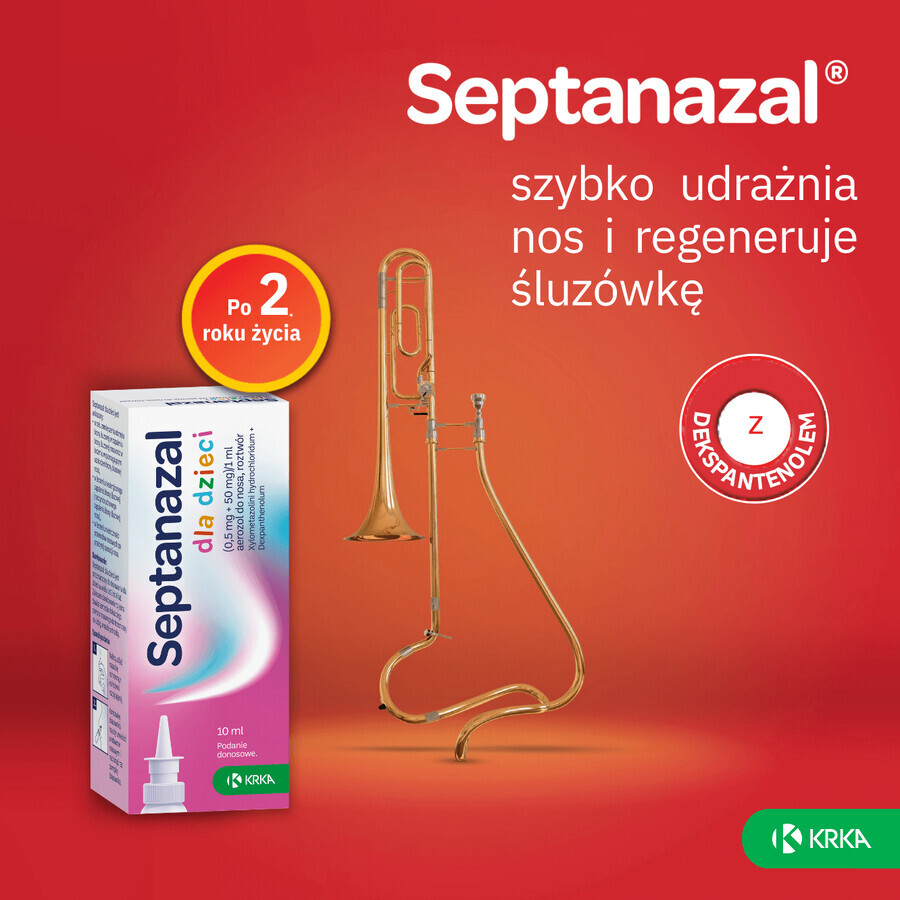 SeptaNazal für Kinder (0,5 mg + 50 mg)/ ml, Nasenspray, 2 bis 6 Jahre, 10 ml