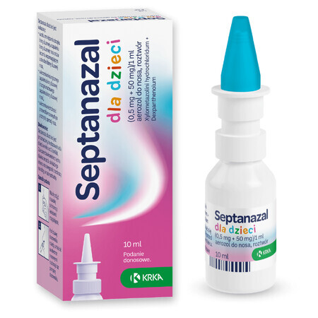 SeptaNazal für Kinder (0,5 mg + 50 mg)/ ml, Nasenspray, 2 bis 6 Jahre, 10 ml