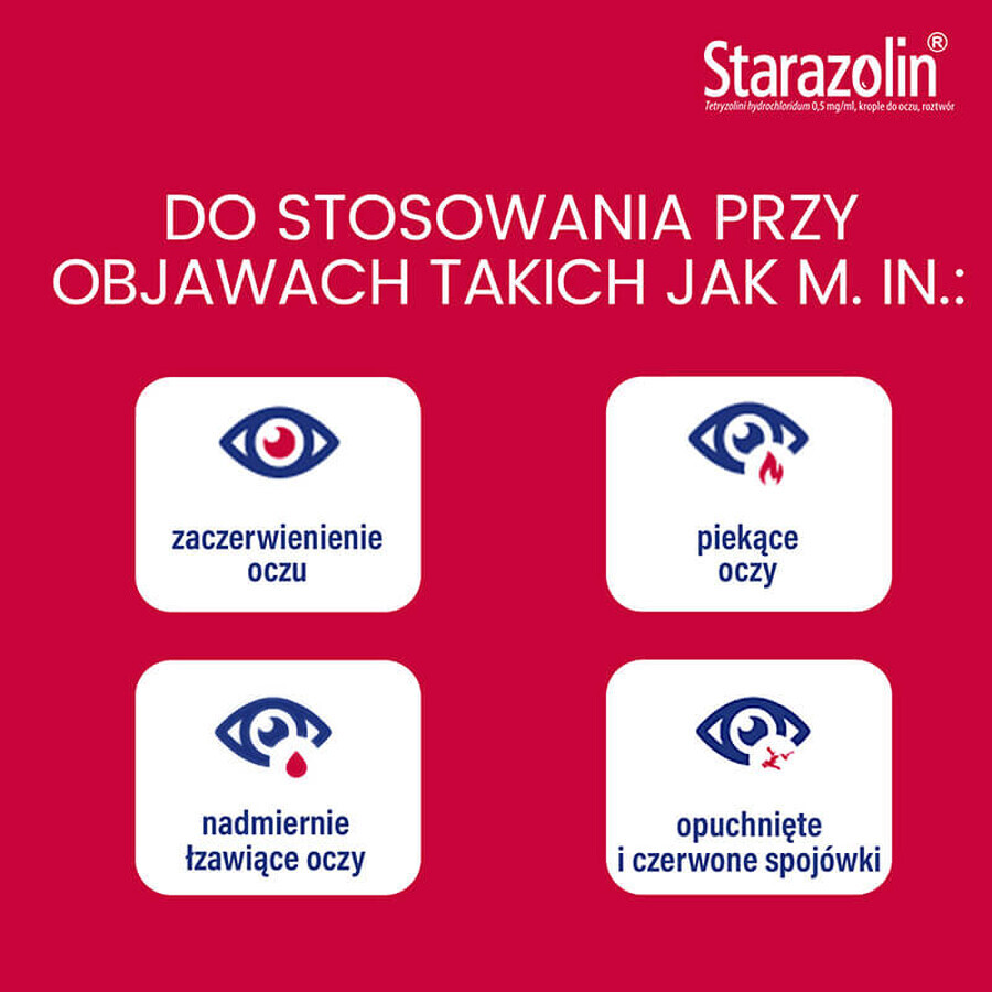 Starazolin 0,5 mg/ml, picături pentru ochi, 2x5 ml