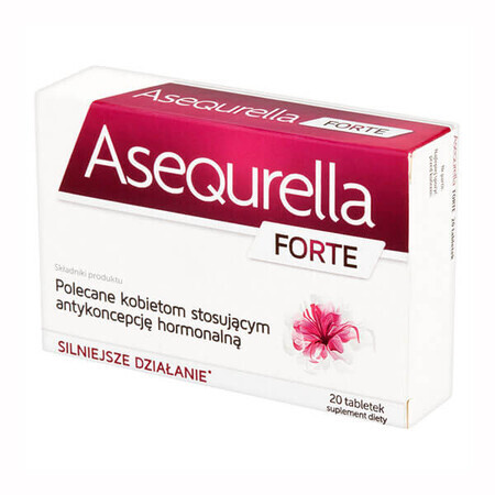 Asequrella Forte, 20 comprimate