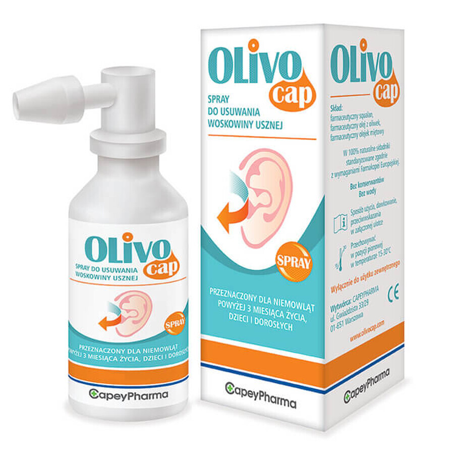 Olivocap, spray eliminador de cerumen, 40 ml