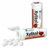 Miradent Xylitol, gumă de mestecat cu xilitol, aromă de merișor, 30 bucăți