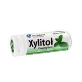 Miradent Xylitol, gumă de mestecat cu xilitol, aromă de mentă verde, 30 bucăți