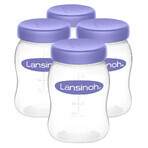 Lansinoh, Flaschen zur Aufbewahrung von Muttermilch, 4 x 160 ml