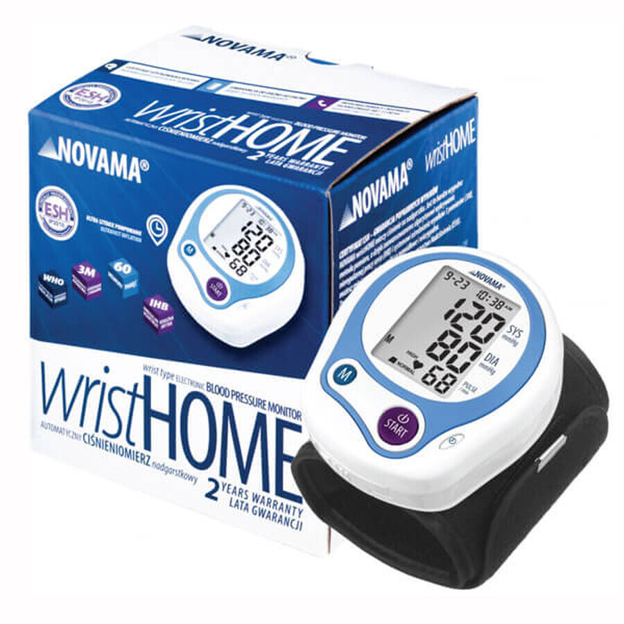 Novama Wrist Home, misuratore automatico di pressione sanguigna da polso