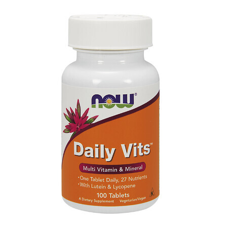 Now Foods Daily Vits, vitamine e minerali, 100 compresse