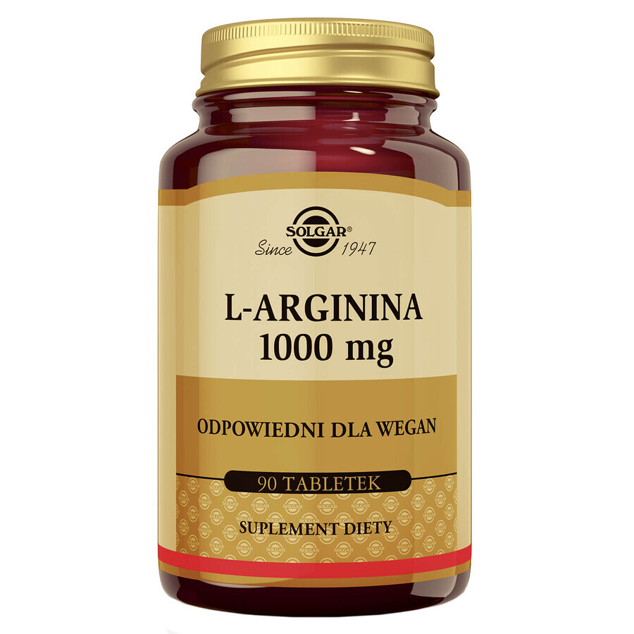 Solgar L-Arginine 1000 mg, 90 tabletten