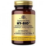 Solgar Hy-Bio, complejo bioflavonoide con vitamina C, rosa mosqueta y rutina, 50 comprimidos