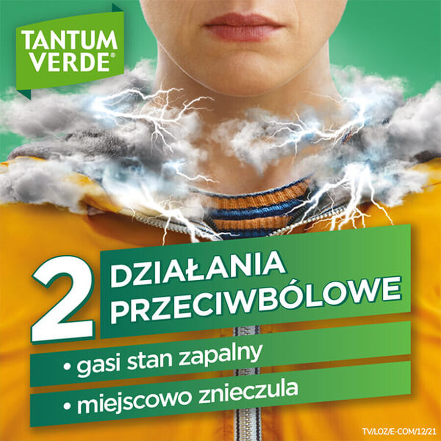 Tantum Verde 3 mg, aromă de eucalipt, 30 de pastile tari