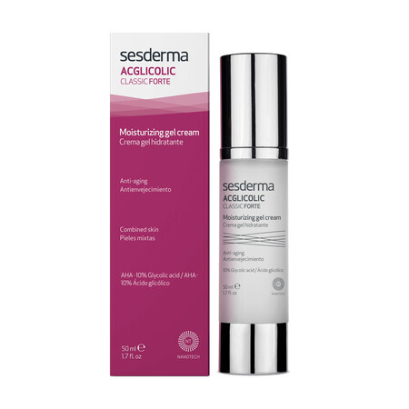 Sesderma Acglicolic Classic Forte, gel-cremă hidratant pentru față, 50 ml