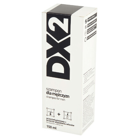 DX2, Shampoo gegen Schuppen und Haarausfall für Männer, 150 ml