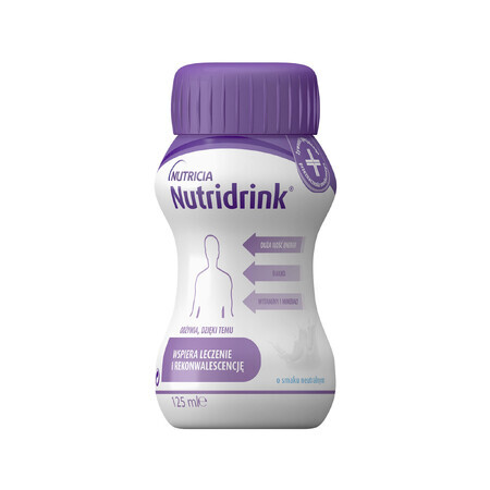 Nutridrink, preparat nutritiv, aromă neutră, 4 x 125 ml