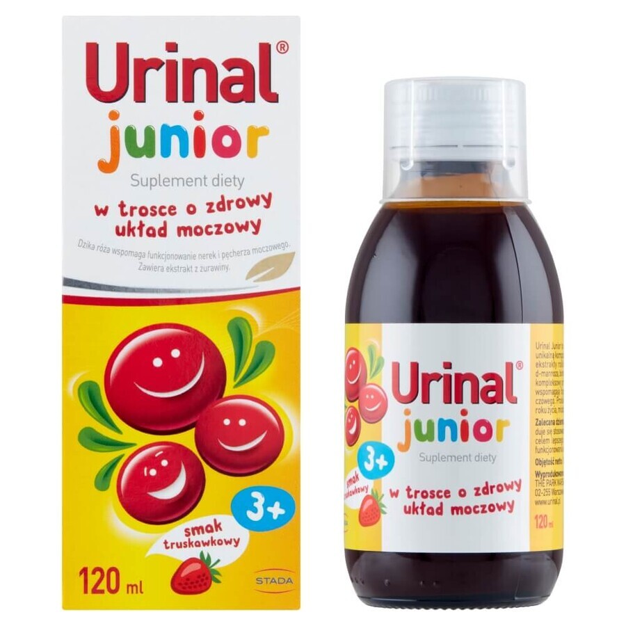 Urinal Junior, liquido orale, gusto fragola, 120 ml