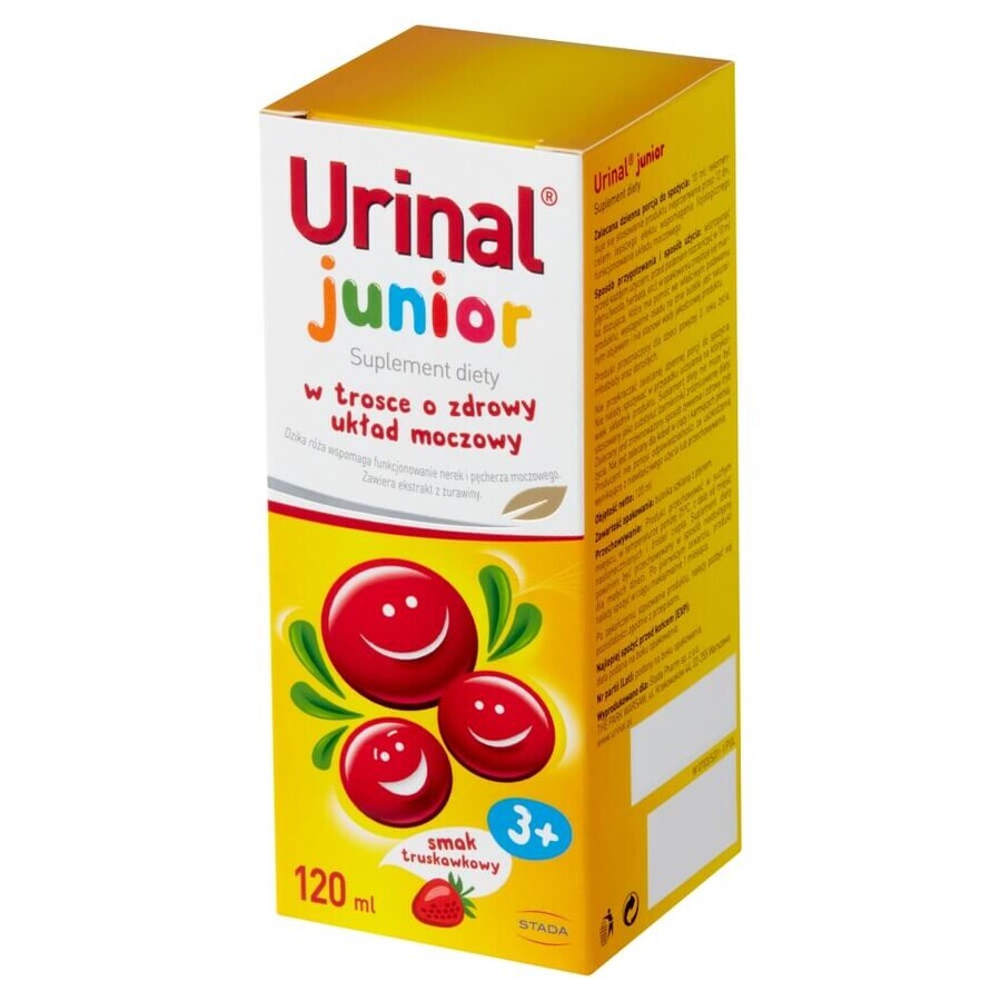 Urinal Junior, liquido orale, gusto fragola, 120 ml