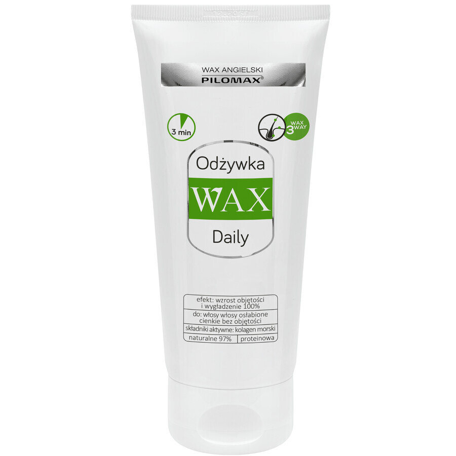 WAX Pilomax Daily, balsam cu colagen pentru părul deteriorat, subțire, fără volum, 200 ml