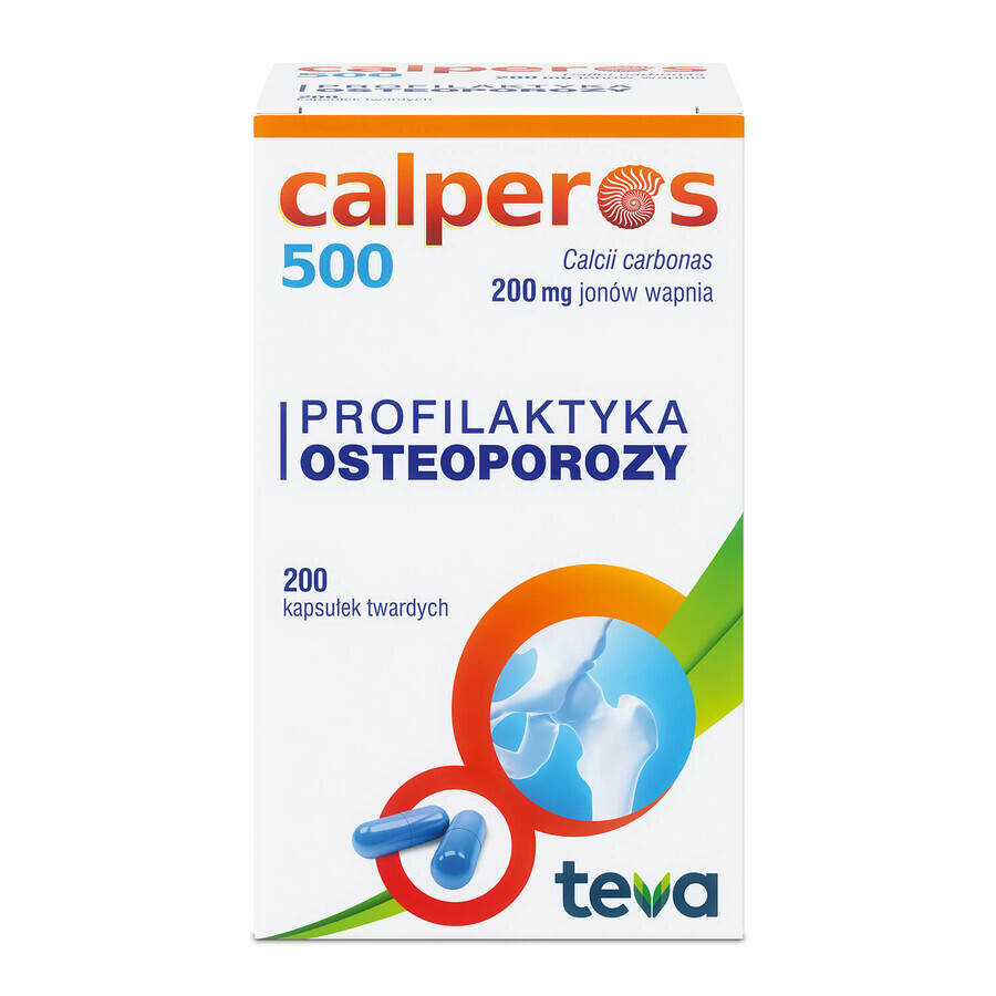 Calperos 500 200 mg, 200 cápsulas duras