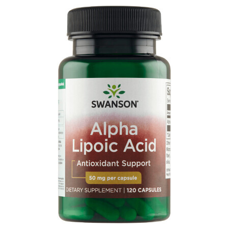 Acid alfa lipoic Swanson, acid alfa lipoic 50 mg, 120 capsule