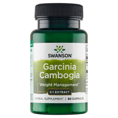 Swanson Garcinia Cambogia extract, Malabar tamarind, 60 capsule