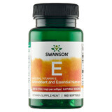 Swanson E, vitamina E naturală 200 UI, 100 capsule gel