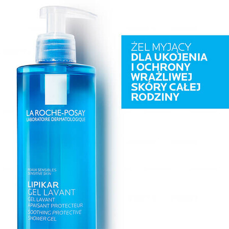 La Roche-Posay Lipikar, gel de curățare pentru calmarea și protejarea pielii, 400 ml