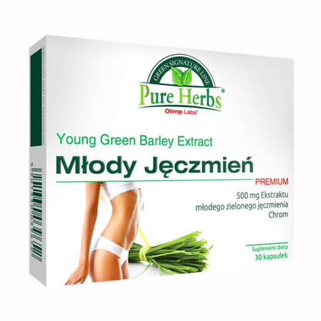 Olimp Pure Herbs Cebada Joven Premium, 30 cápsulas