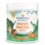 Nordic Naturals Nordic Berries, jeleuri multivitamine pentru copii de la 3 ani, aromă de citrice, 120 bucăți