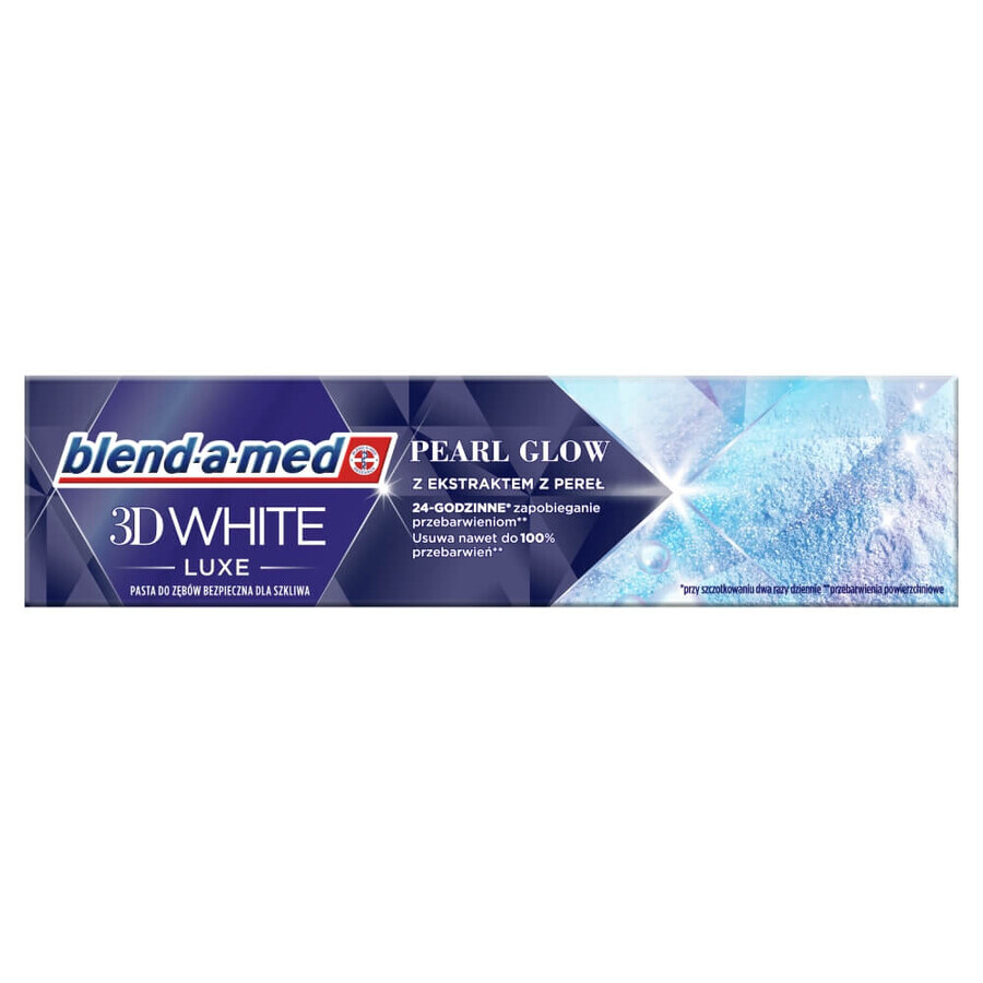 Blend-a-med 3D White Luxe, pastă de dinți cu extract de perle, Pearl Glow, 75 ml