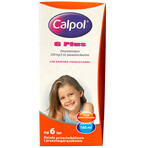 Calpol 6 Plus 250 mg/5 ml, suspensie orală pentru copii de la 6 ani și adulți, 100 ml