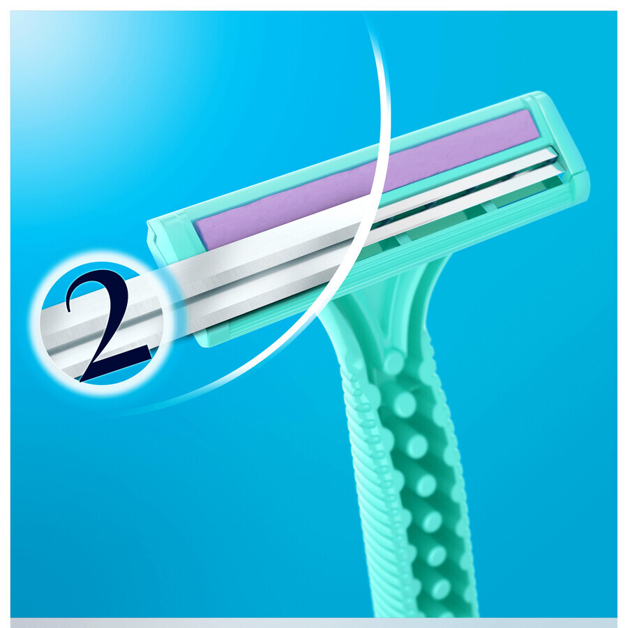 Gillette Simply Venus 2, scheermesjes, wegwerp, 4 stuks + 2 stuks gratis